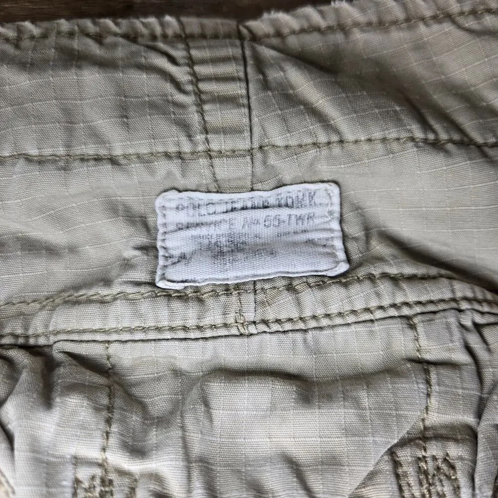 Vintage Y2K Polo Jeans Ralph Lauren Cargo Shorts Mens 38 Beige Ripstop Utility